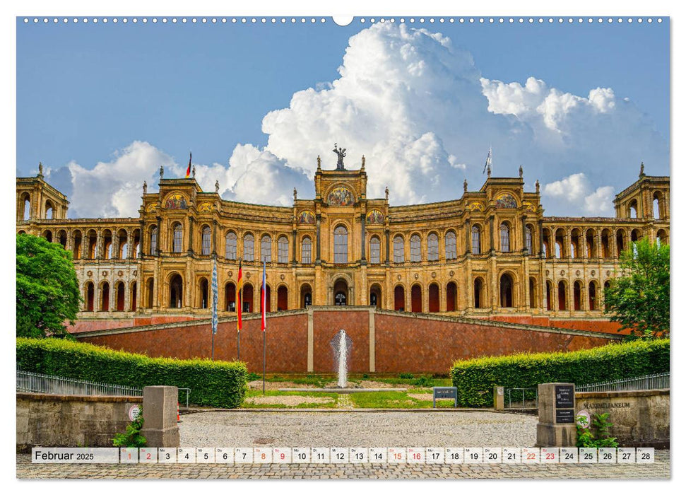 München Impressionen (CALVENDO Premium Wandkalender 2025)