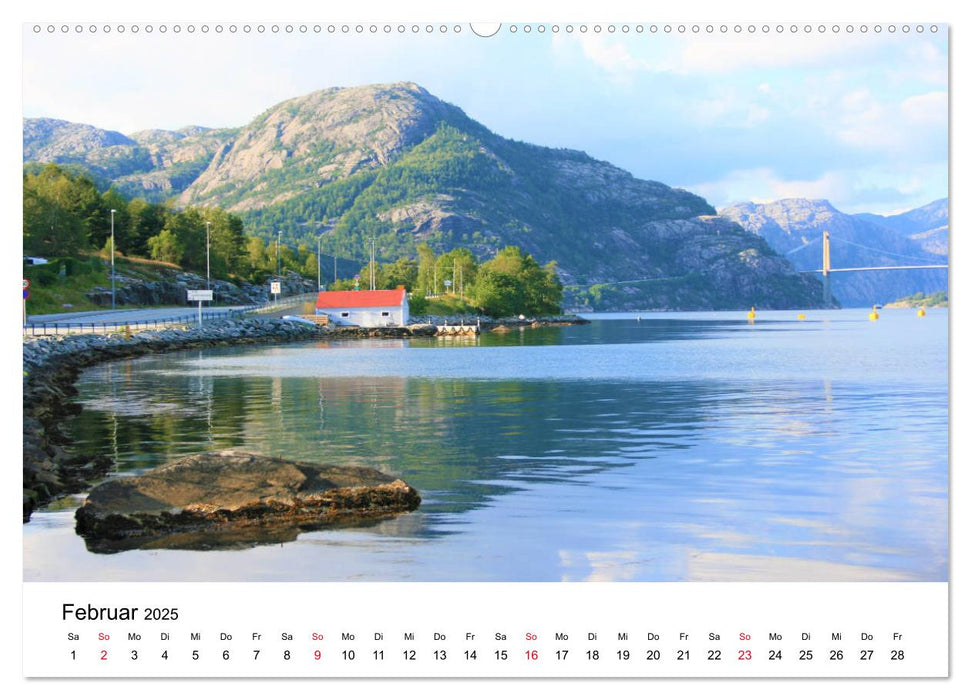 Südnorwegen - von Kristiansand bis Stavanger (CALVENDO Wandkalender 2025)