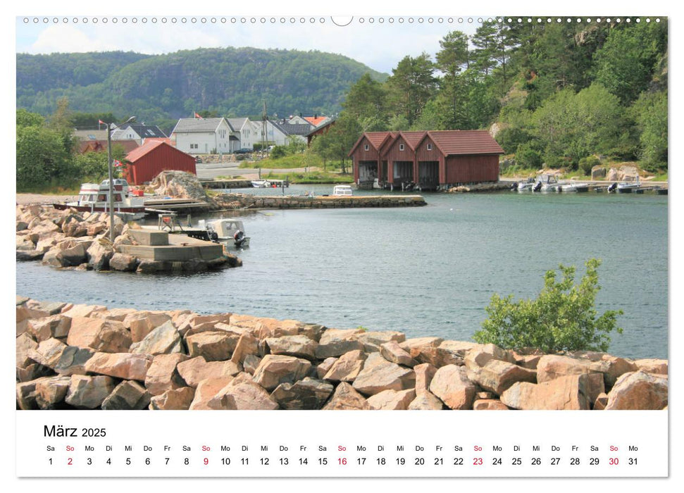 Südnorwegen - von Kristiansand bis Stavanger (CALVENDO Wandkalender 2025)