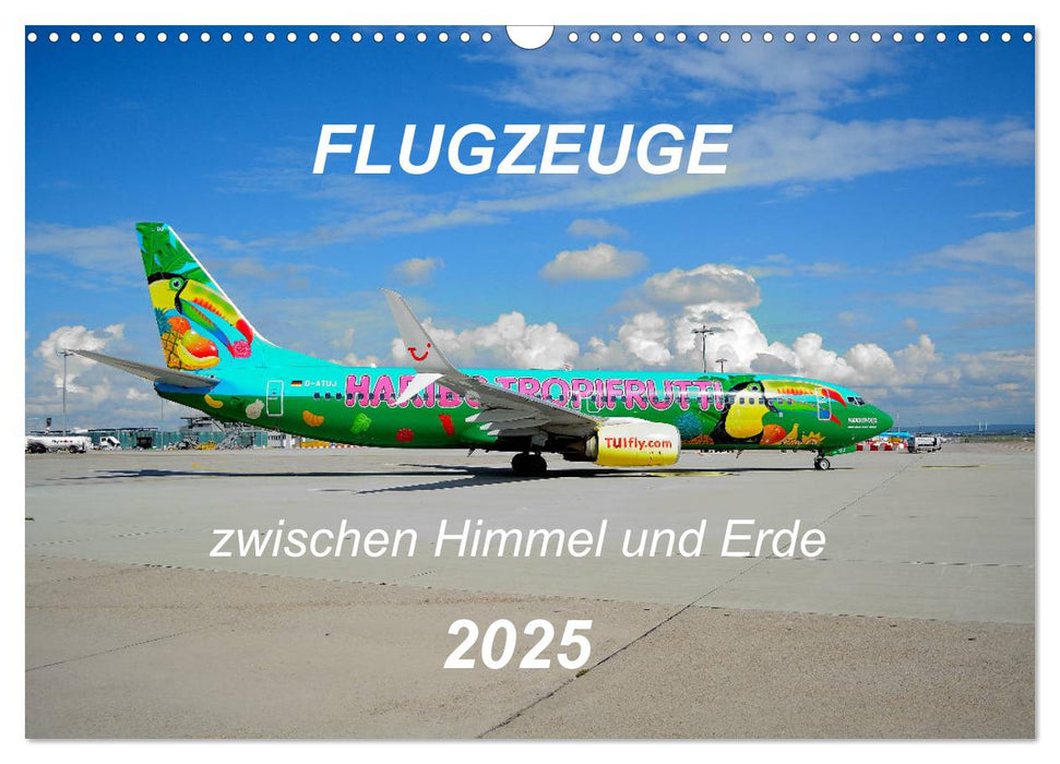 Flugzeuge zwischen Himmel und Erde (CALVENDO Wandkalender 2025)