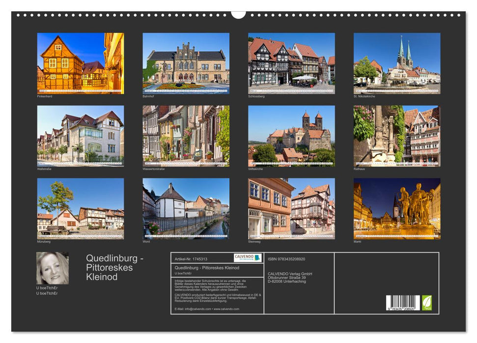 Quedlinburg - Pittoreskes Kleinod (CALVENDO Wandkalender 2025)