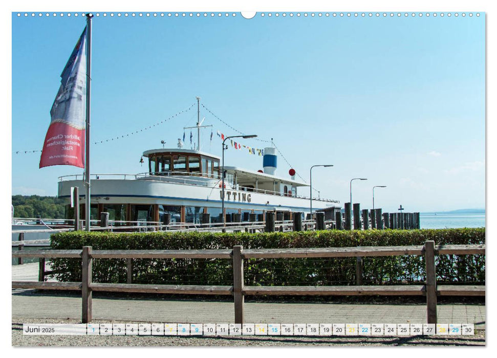 Vom Schiff aus gesehen - Mit dem Dampfer auf dem Ammersee (CALVENDO Premium Wandkalender 2025)