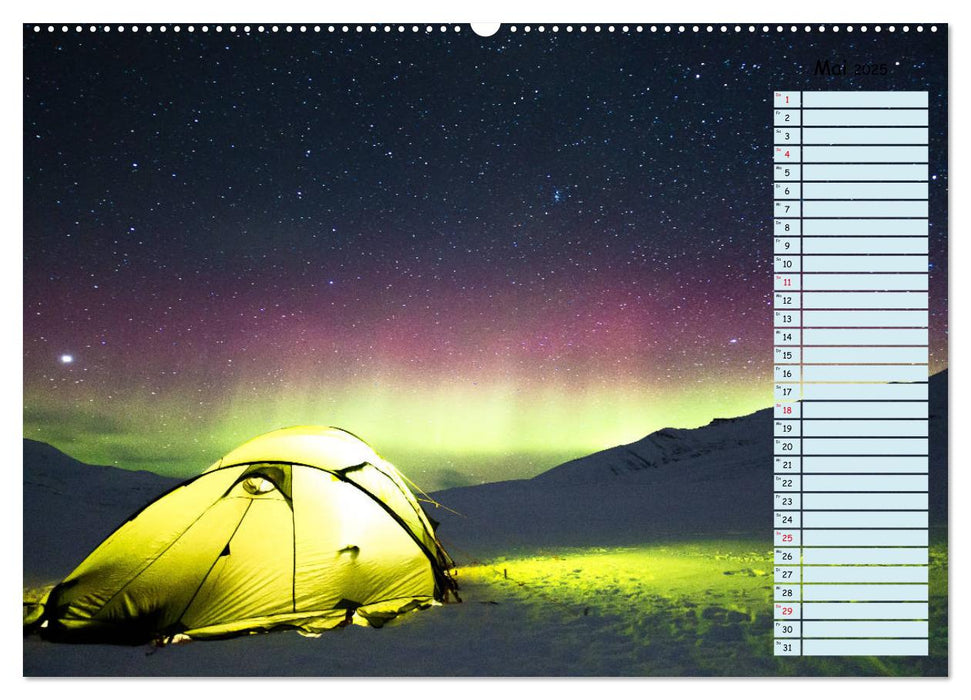 Polarlichter - Faszinierende Lichterscheinungen am Himmel (CALVENDO Premium Wandkalender 2025)