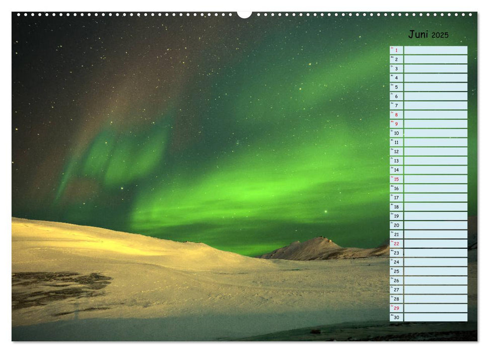 Polarlichter - Faszinierende Lichterscheinungen am Himmel (CALVENDO Premium Wandkalender 2025)