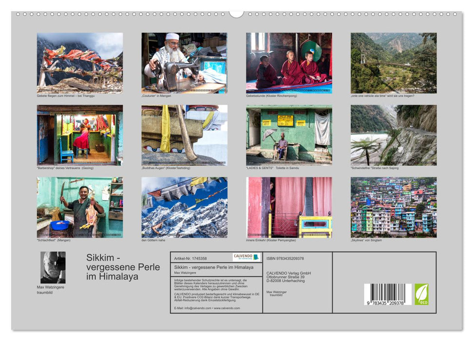 Sikkim - vergessene Perle im Himalaya (CALVENDO Premium Wandkalender 2025)