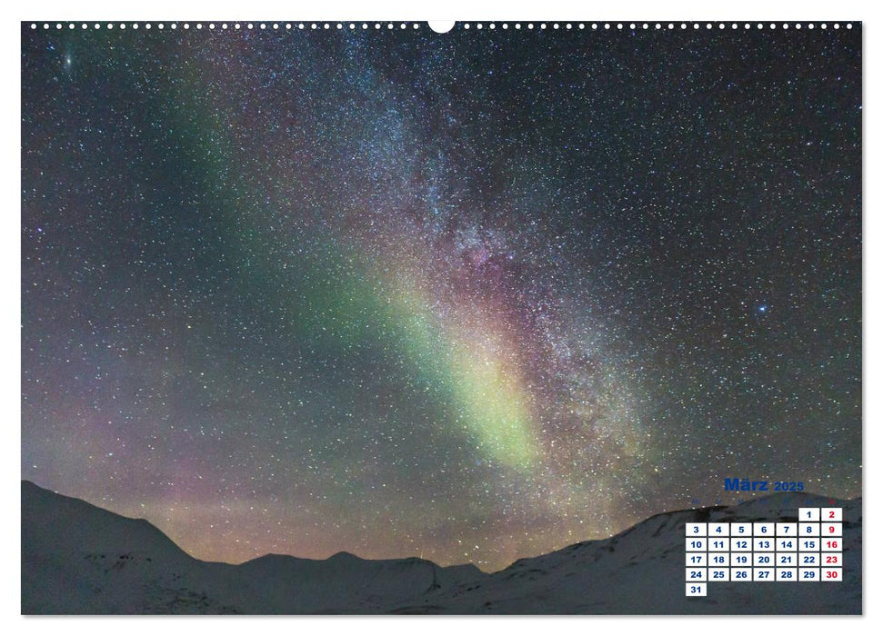 Faszinierende Lichterscheinungen am Himmel - Polarlichter (CALVENDO Wandkalender 2025)