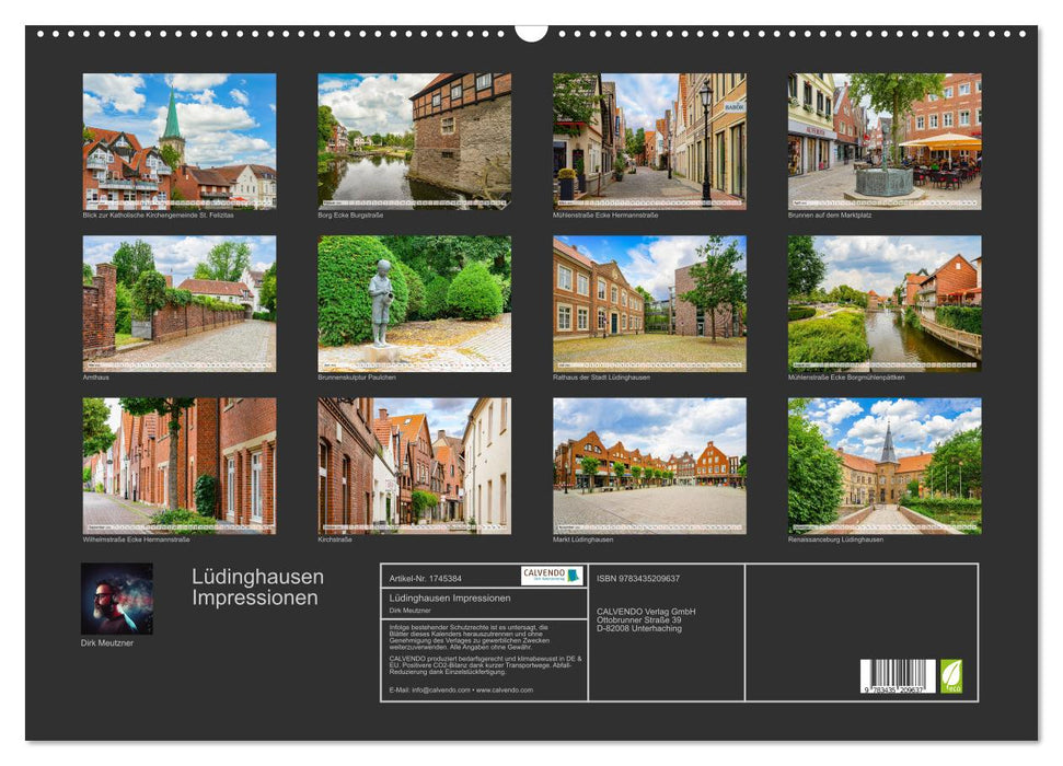 Lüdinghausen Impressionen (CALVENDO Wandkalender 2025)