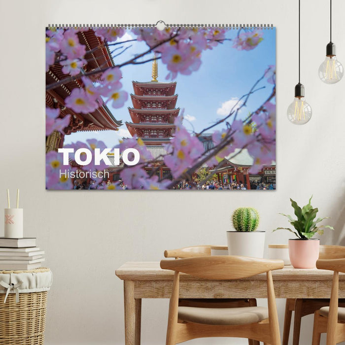 Tokio Kalender mit historischen Tempeln und Schreinen (CALVENDO Wandkalender 2025)