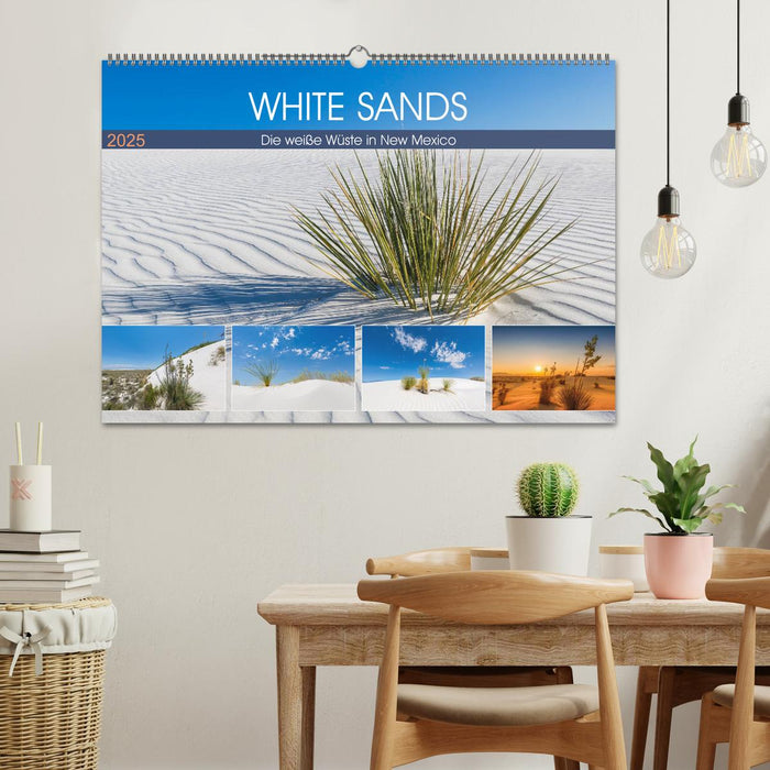 WHITE SANDS Die weiße Wüste in New Mexico (CALVENDO Wandkalender 2025)