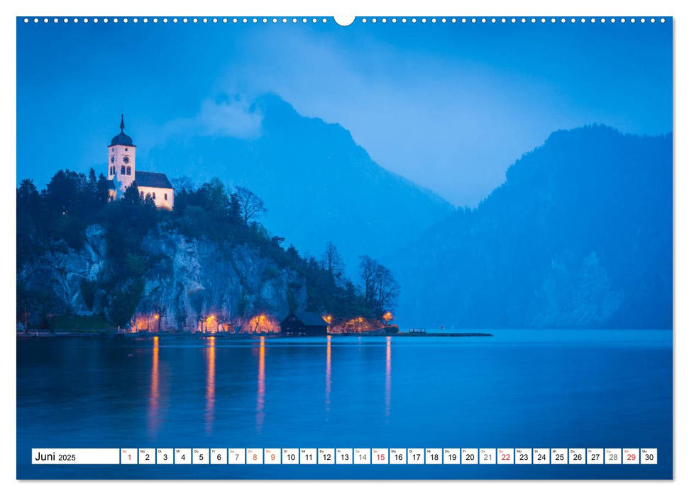 Ein Frühling am Traunsee - Verträumte Ansichten (CALVENDO Wandkalender 2025)