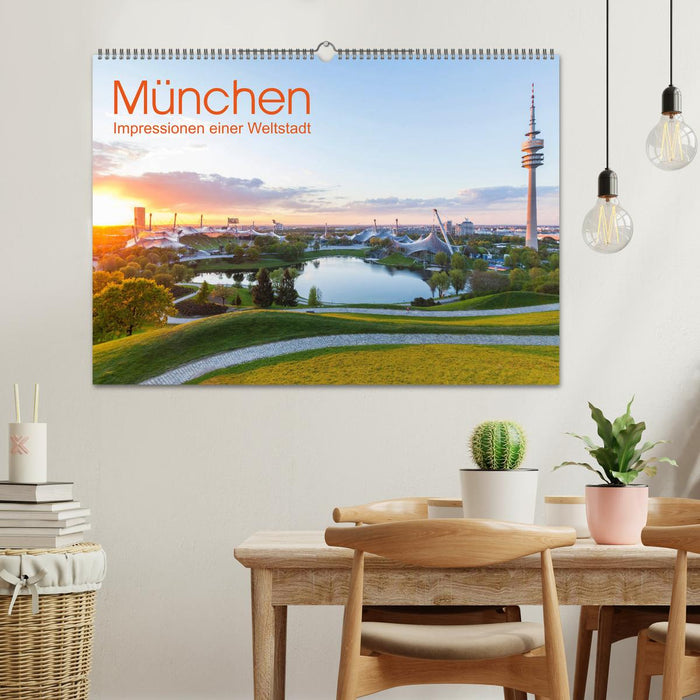 MÜNCHEN Impressionen einer Weltstadt (CALVENDO Wandkalender 2025)