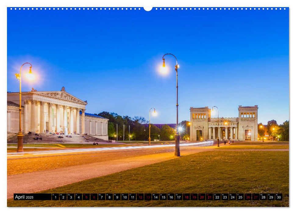 MÜNCHEN Impressionen einer Weltstadt (CALVENDO Wandkalender 2025)