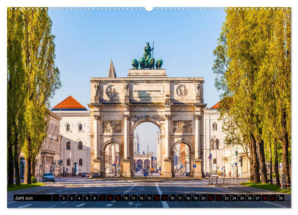 MÜNCHEN Impressionen einer Weltstadt (CALVENDO Wandkalender 2025)