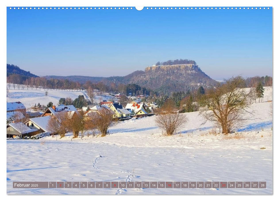 Die Schönheit der Sächsischen Schweiz (CALVENDO Wandkalender 2025)