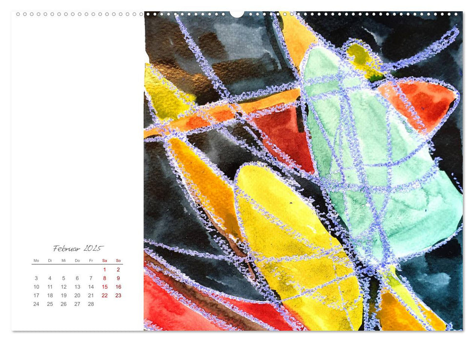 Experimentelles Aquarell - Neue Wege in der Aquarellmalerei (CALVENDO Wandkalender 2025)