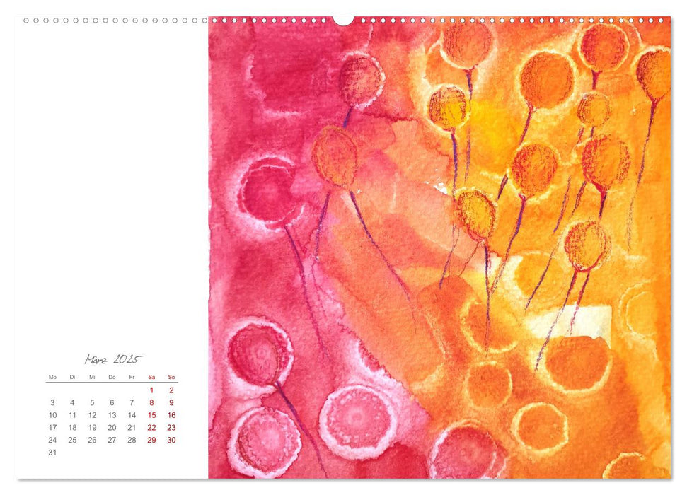 Experimentelles Aquarell - Neue Wege in der Aquarellmalerei (CALVENDO Wandkalender 2025)