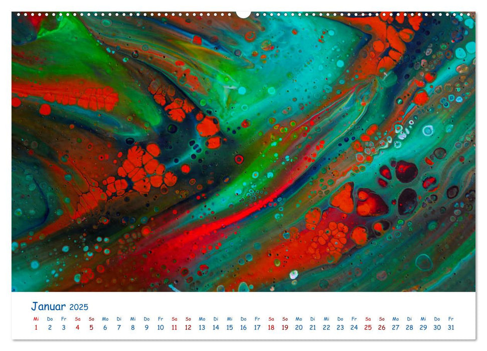 Farben im Fluss (CALVENDO Premium Wandkalender 2025)