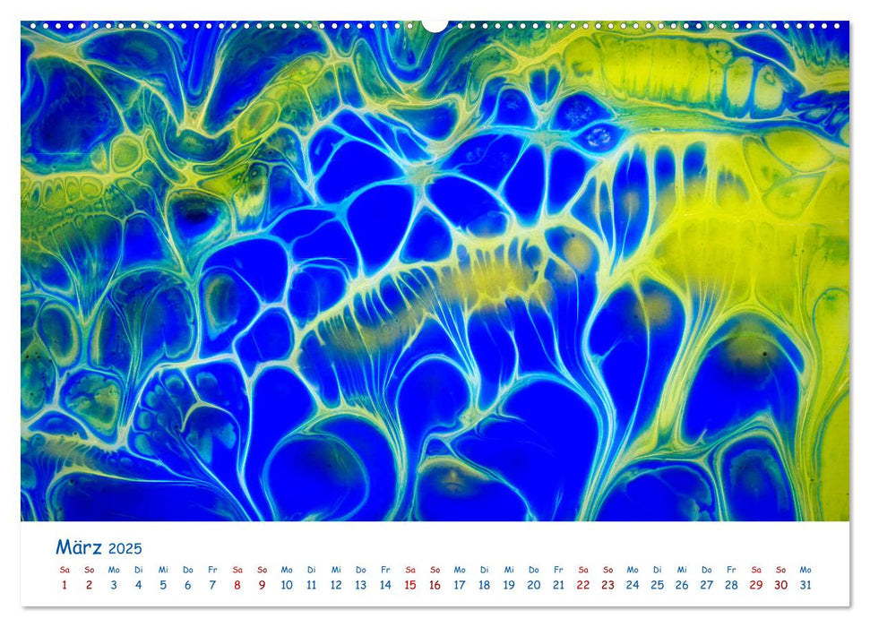 Farben im Fluss (CALVENDO Premium Wandkalender 2025)