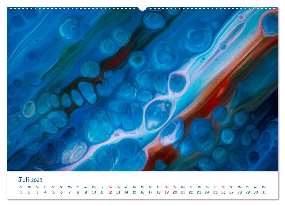 Farben im Fluss (CALVENDO Premium Wandkalender 2025)