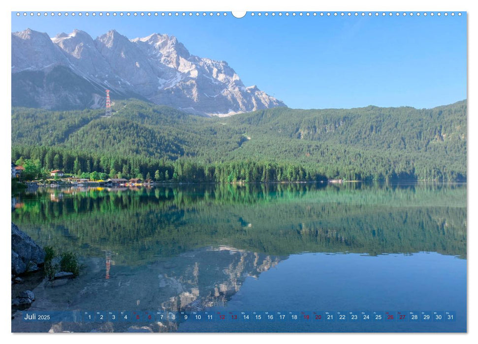 Garmisch Partenkirchen Land - Wasser und Berge sind Leben (CALVENDO Premium Wandkalender 2025)