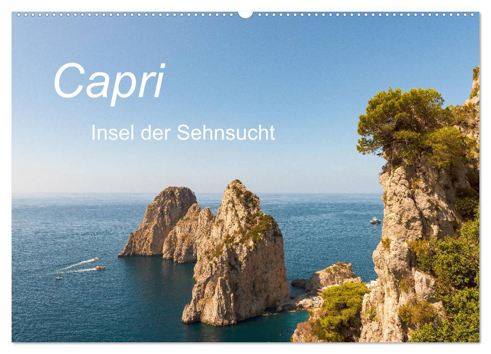 Capri, Insel der Sehnsucht (CALVENDO Wandkalender 2025)