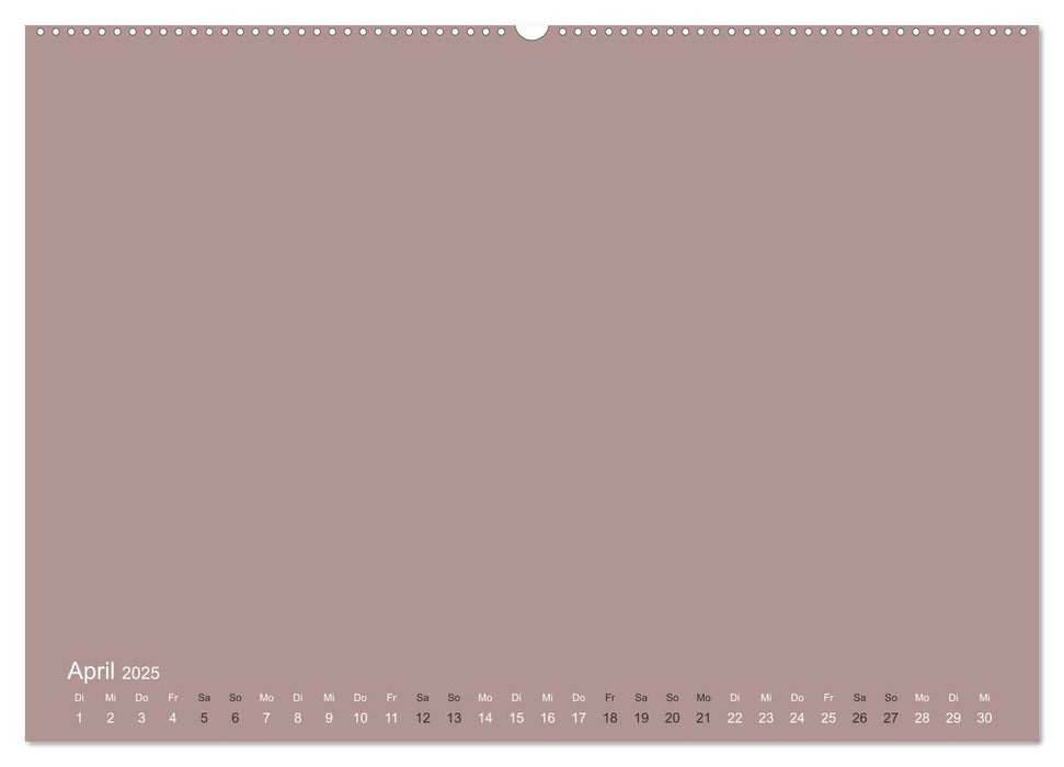 DIY Bastel-Kalender -Erdige Pastell Farben- Zum Selbstgestalten (CALVENDO Wandkalender 2025)