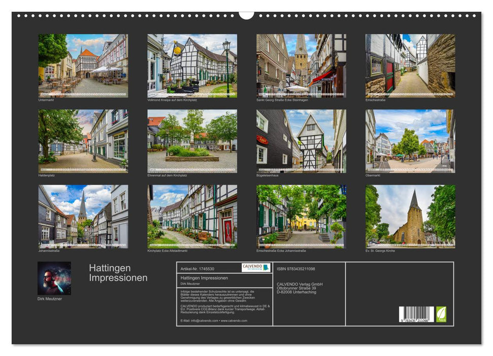 Hattingen Impressionen (CALVENDO Wandkalender 2025)