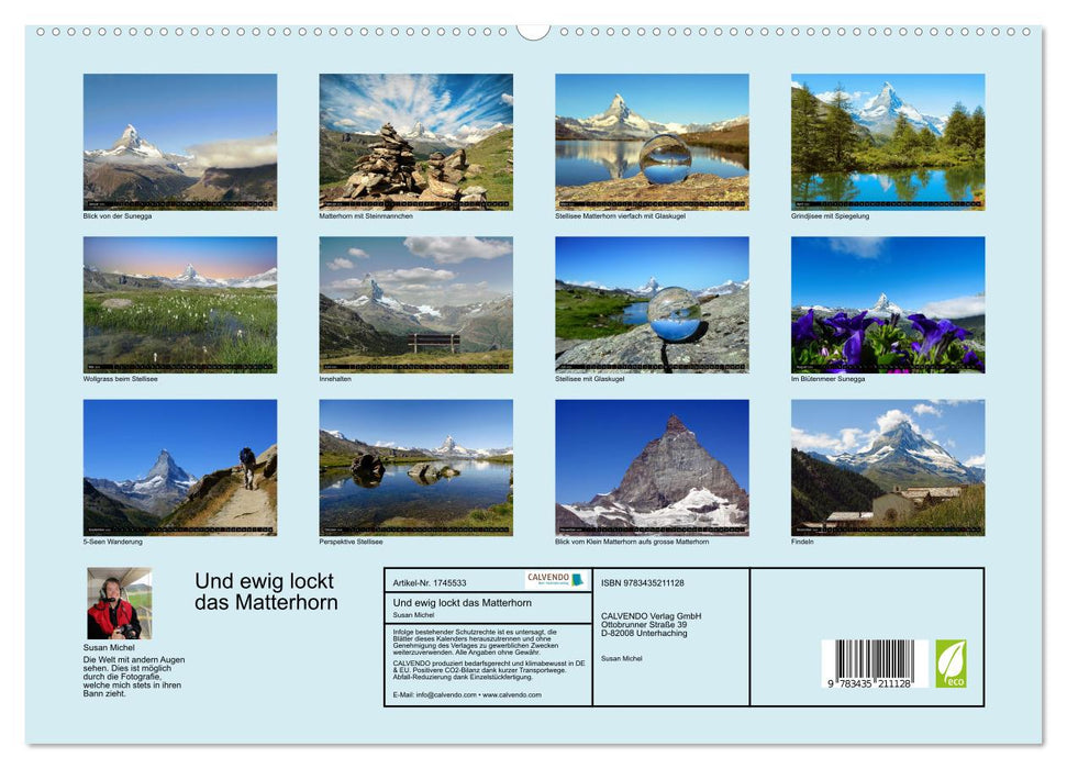 Und ewig lockt das Matterhorn (CALVENDO Premium Wandkalender 2025)