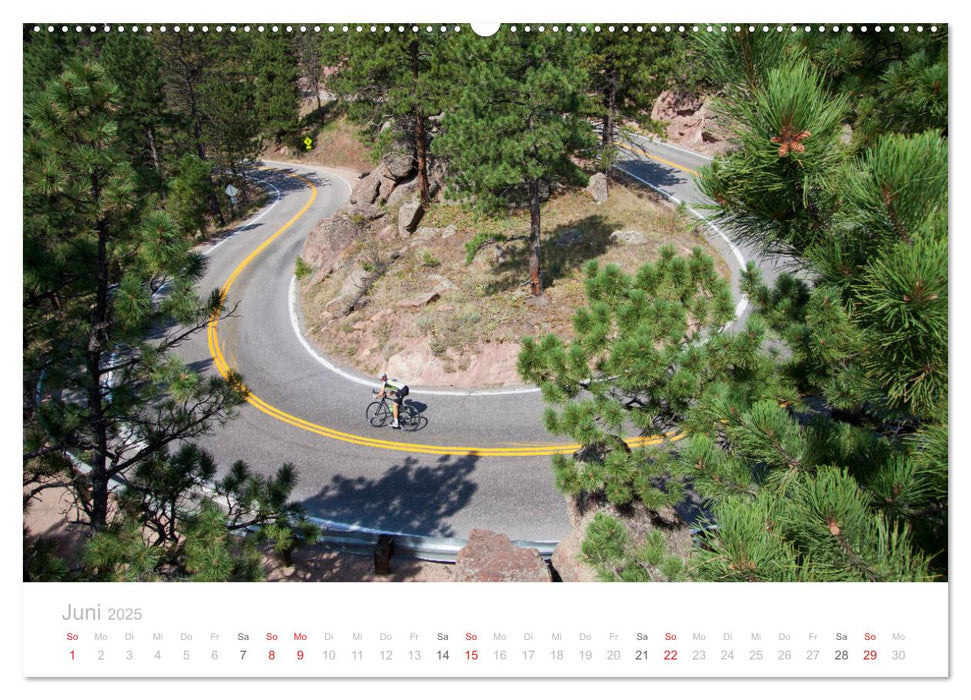 Colorado - Höhenrausch mit dem Rennrad (CALVENDO Premium Wandkalender 2025)