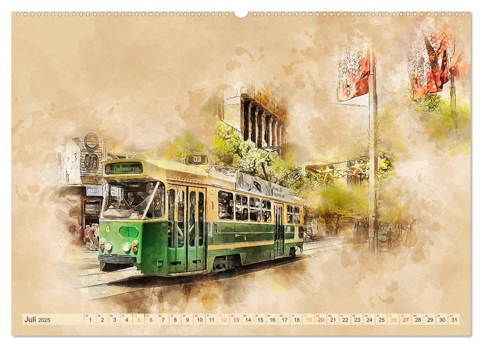 Straßenbahn - Faszination auf Rädern (CALVENDO Premium Wandkalender 2025)