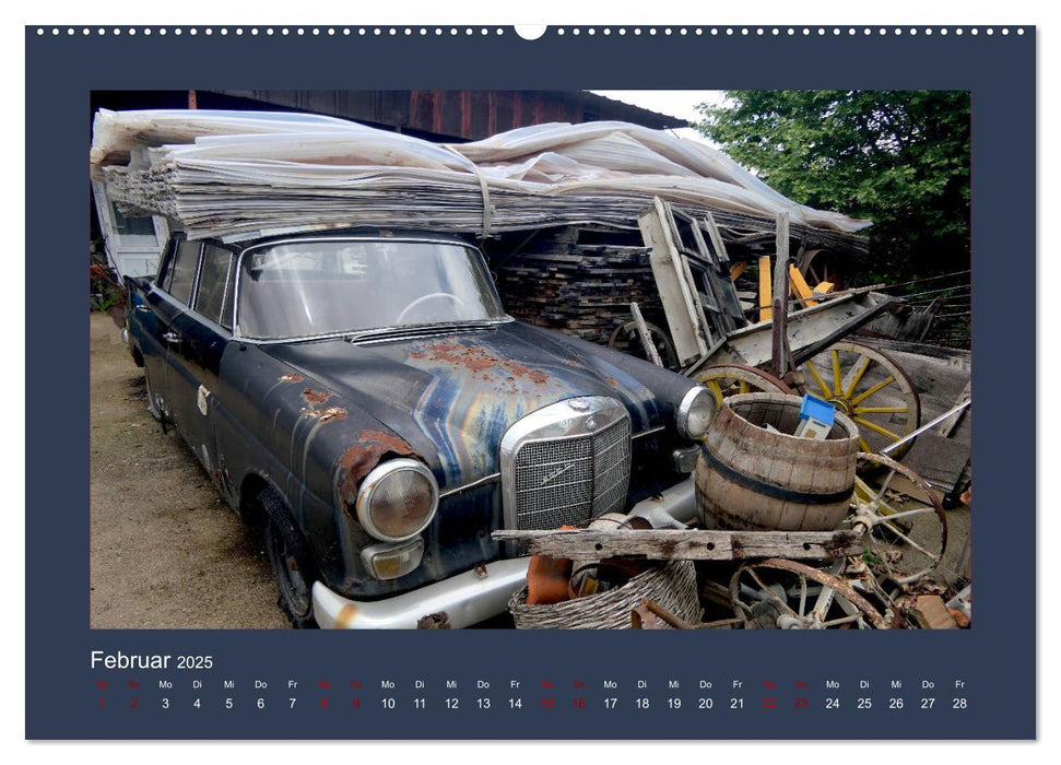 Vergessene Schätze - Oldtimer auf Schrottplätzen (CALVENDO Wandkalender 2025)