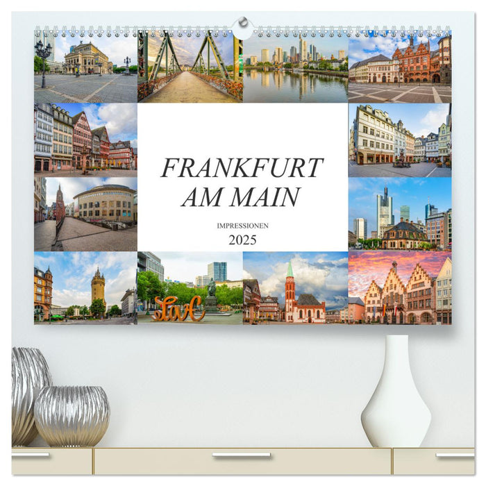 Frankfurt am Main Impressionen (CALVENDO Premium Wandkalender 2025)