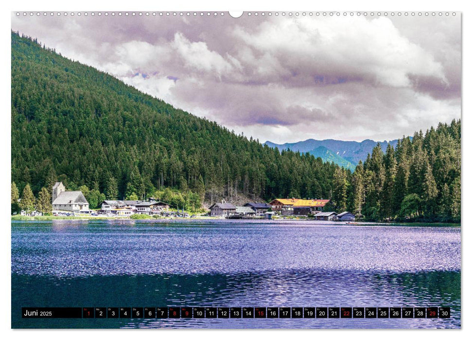 Bayerische Märchen-Seen (CALVENDO Premium Wandkalender 2025)