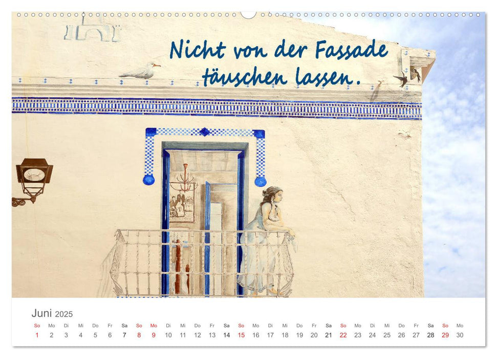 Zufrieden leben ist nicht schwer... (CALVENDO Premium Wandkalender 2025)