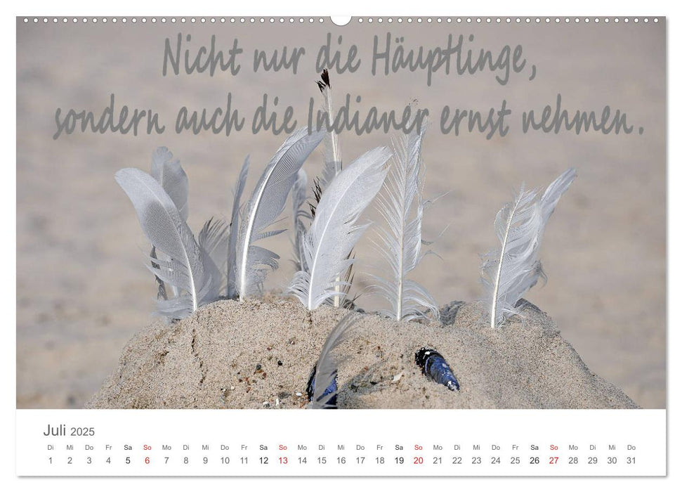 Zufrieden leben ist nicht schwer... (CALVENDO Premium Wandkalender 2025)