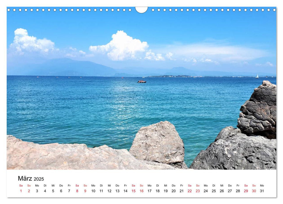 Traumhafter Gardasee: Desenzano und Sirmione (CALVENDO Wandkalender 2025)