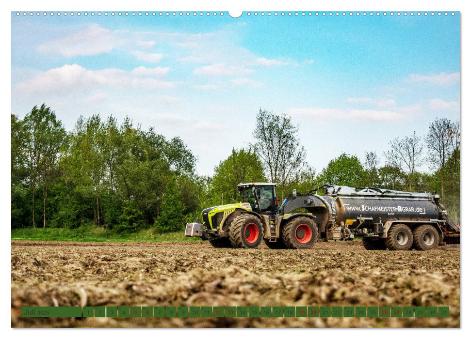 Landwirtschaft - Gülleausbringung (CALVENDO Premium Wandkalender 2025)