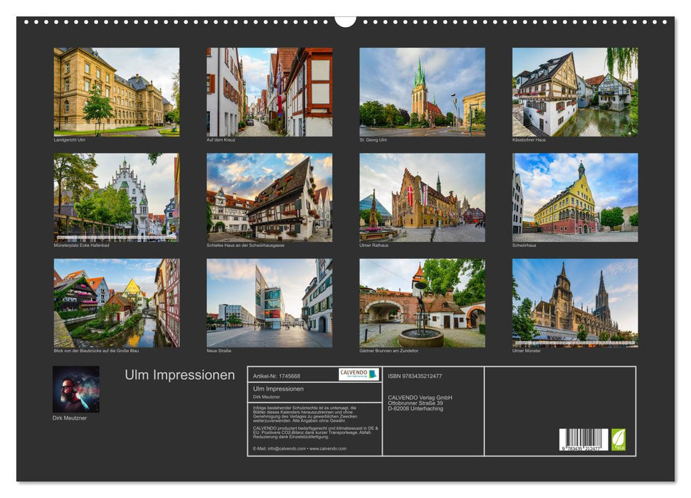 Ulm Impressionen (CALVENDO Wandkalender 2025)