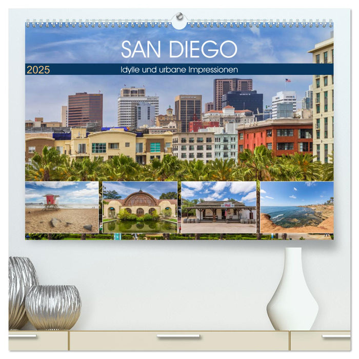 SAN DIEGO Idylle und urbane Impressionen (CALVENDO Premium Wandkalender 2025)