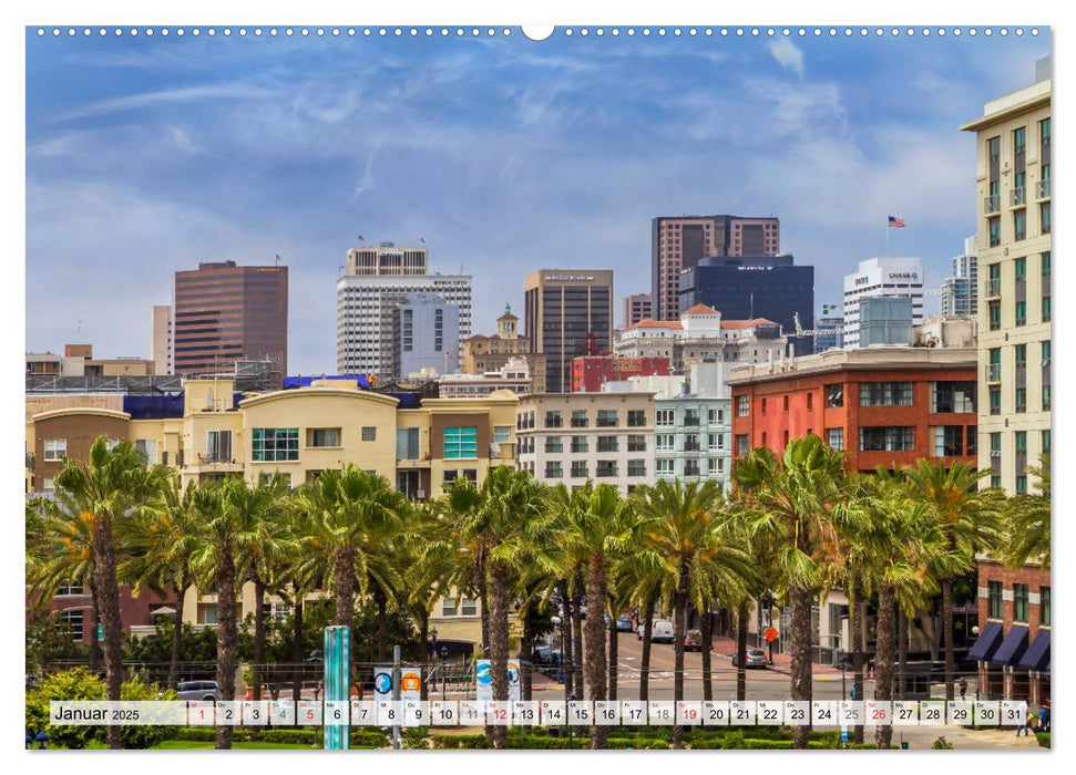 SAN DIEGO Idylle und urbane Impressionen (CALVENDO Premium Wandkalender 2025)