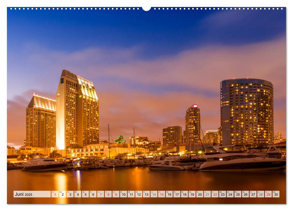 SAN DIEGO Idylle und urbane Impressionen (CALVENDO Premium Wandkalender 2025)