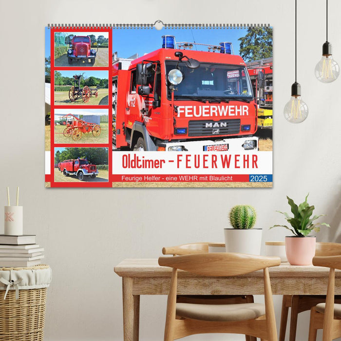 Oldtimer-FEUERWEHR (CALVENDO Wandkalender 2025)