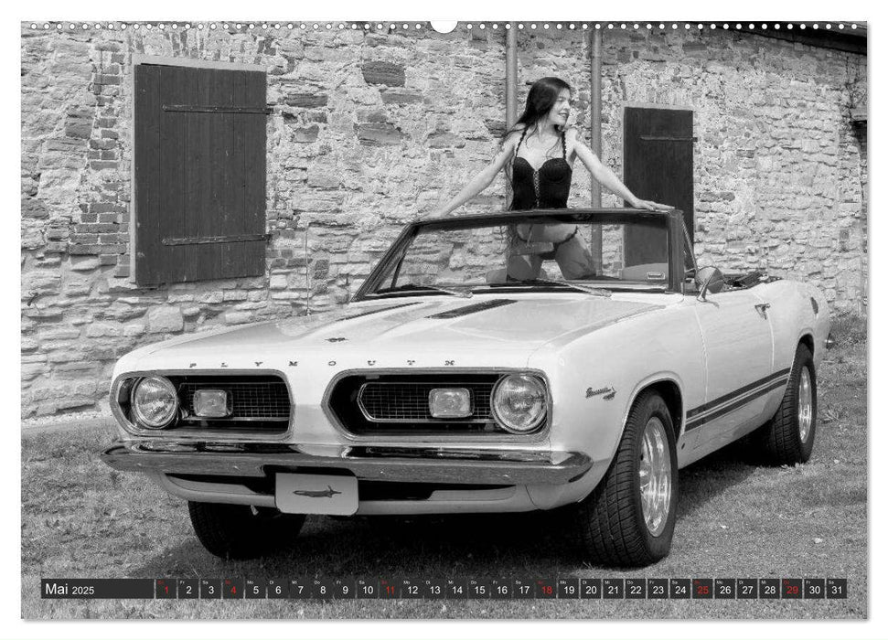 13 Models & US-Cars (CALVENDO Premium Wandkalender 2025)