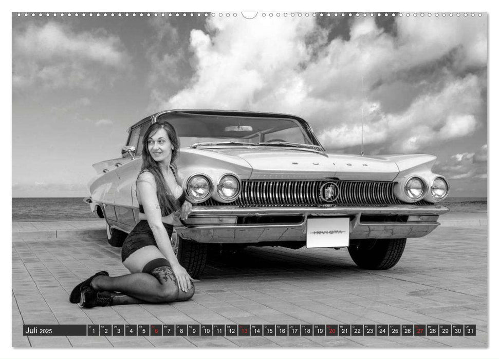 13 Models & US-Cars (CALVENDO Premium Wandkalender 2025)