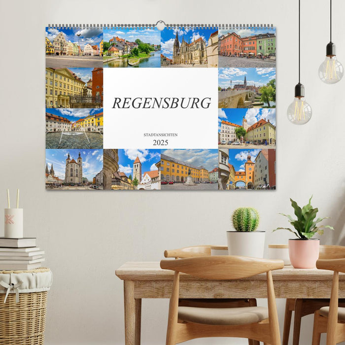 Regensburg Stadtansichten (CALVENDO Wandkalender 2025)