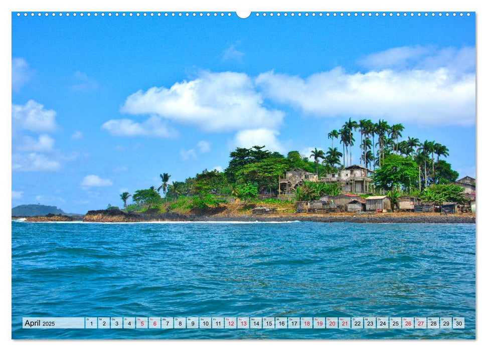 São Tomé - Inselparadies am Äquator (CALVENDO Premium Wandkalender 2025)