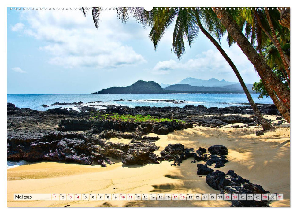 São Tomé - Inselparadies am Äquator (CALVENDO Premium Wandkalender 2025)