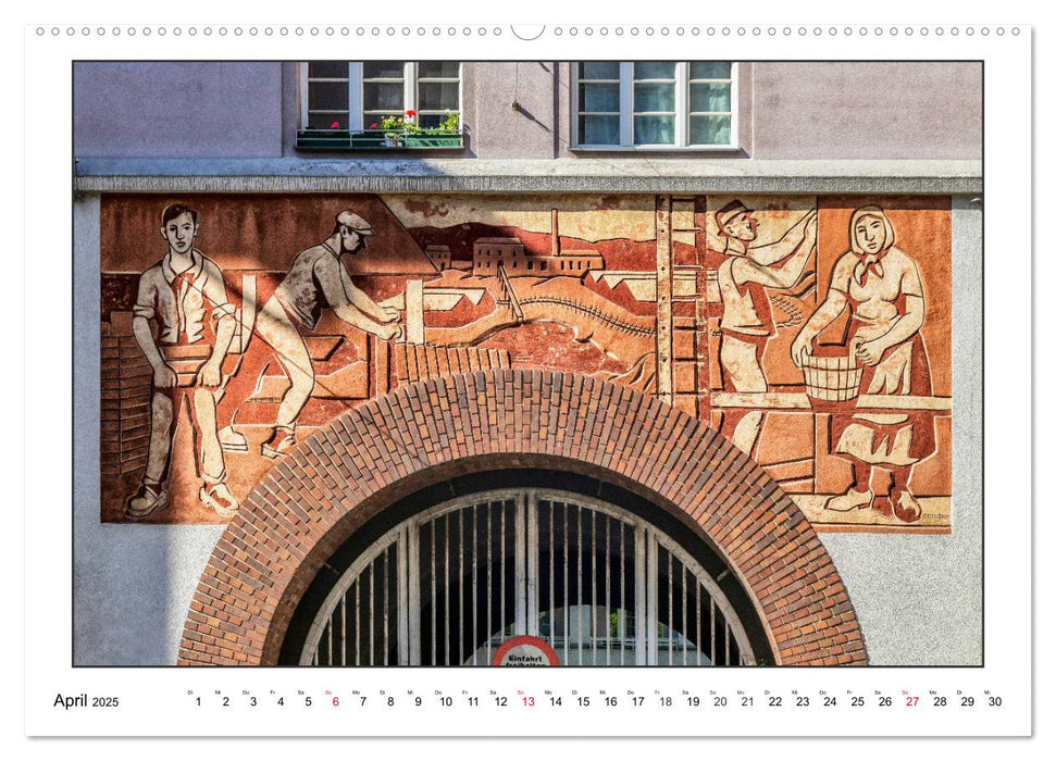 Fassadenkunst im Roten Wien (CALVENDO Premium Wandkalender 2025)