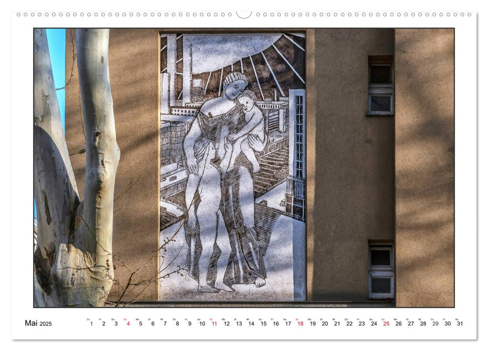 Fassadenkunst im Roten Wien (CALVENDO Premium Wandkalender 2025)