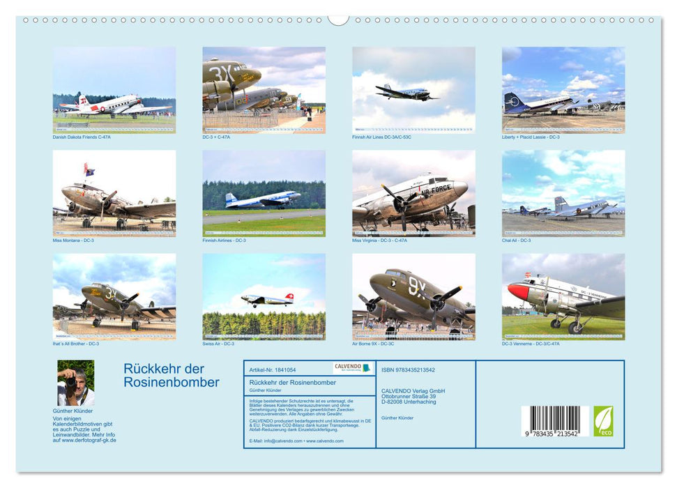 Rückkehr der Rosinenbomber (CALVENDO Premium Wandkalender 2025)